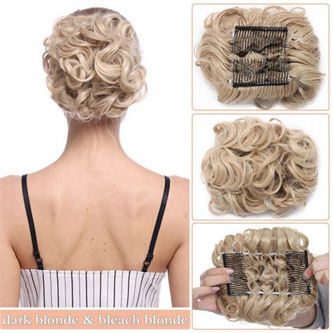 Mega Large Thick Curly Chignon Messy Bun Updo Clip In Hair Extensions