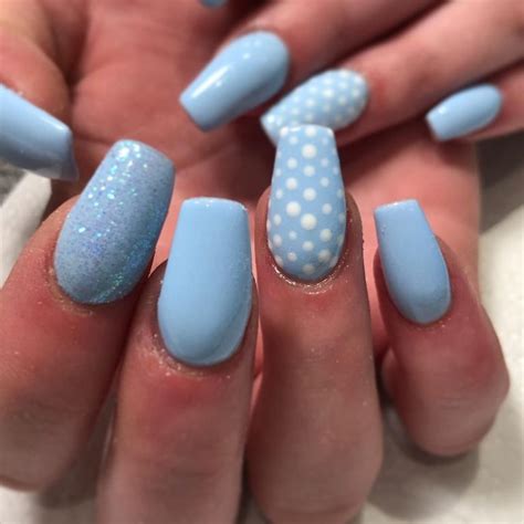 Updated 55 Blissful Baby Blue Acrylic Nails