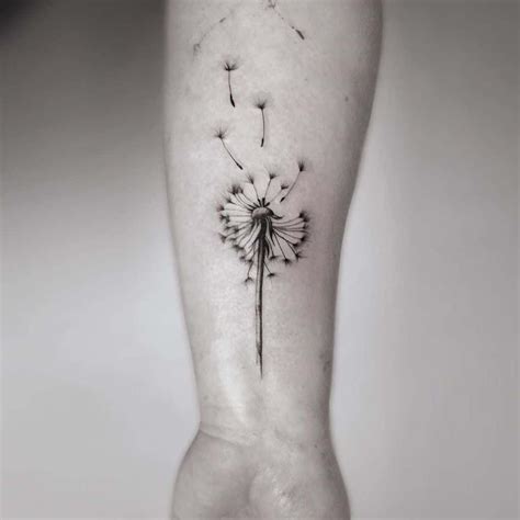 Blowing Dandelion Tattoo Designs