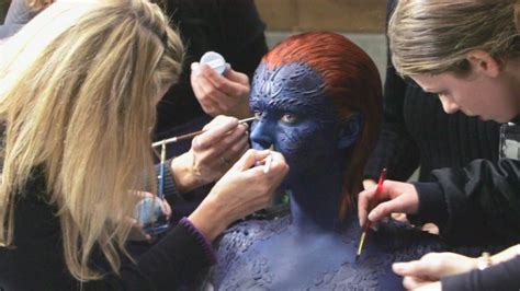 Jennifer Lawrence X Men Mystique Makeup Process Business Insider