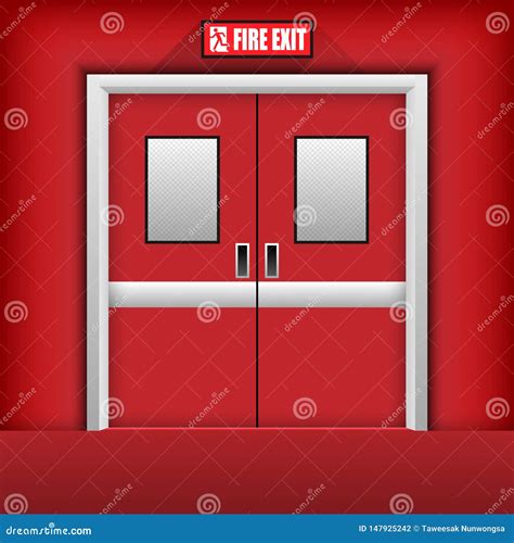 Fire Exit Door Stock Illustrations 1573 Fire Exit Door Stock