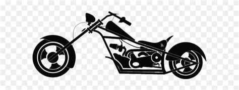 Chopper Motorcycle Silhouette Png Clipart 5239619 Pinclipart
