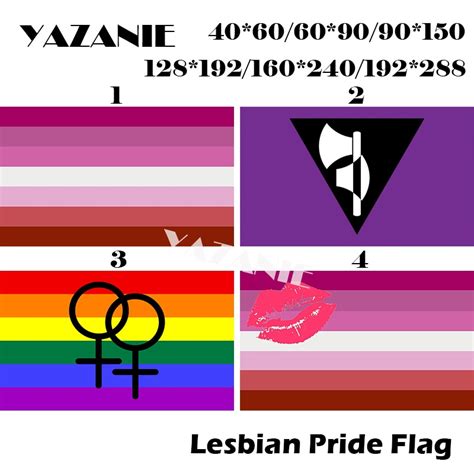 Yazanie 128 192cm 160 240cm 192 288cm Lgbt Lipstick Lesbian Bisexual