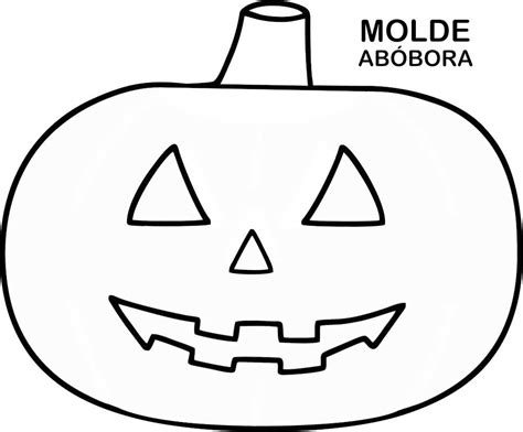 Molde De Abóbora Halloween Para Imprimir E Recortar Artesanato Passo