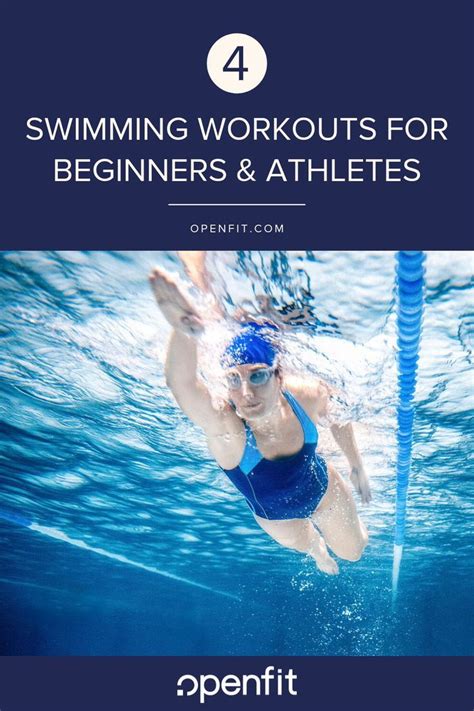 4 Swimming Workouts For Beginners And Athletes Swimming Workout Pool Workout Swimming