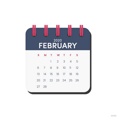 Free February 2022 Calendar Icon Vector Eps Illustrator  Png