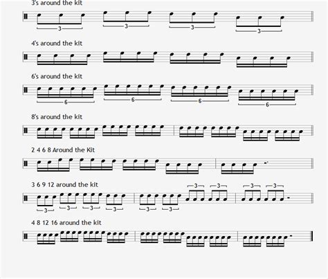 8 Advanced Warm Up Exercises For Drums With Patterns And Subdivisions