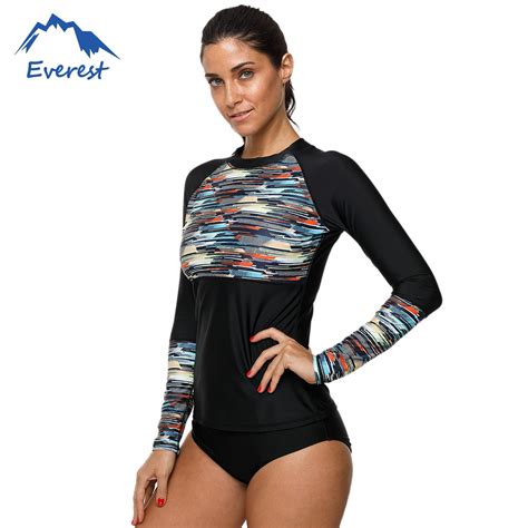 Gohope Women Anti UV SPF Shirts UV Surf Top Beachwear Long Sleeve Rash