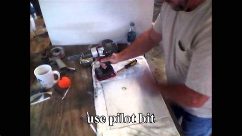 Note that drilling through porcelain tile will not happen as fast as you may want it to so you want to be patient here. Drilling holes in porcelain tile. - YouTube