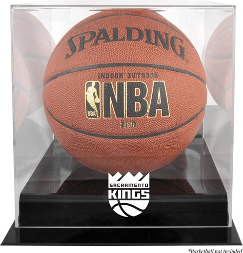 Sacramento Kings Blackbase Team Logo Basketball Display Case With