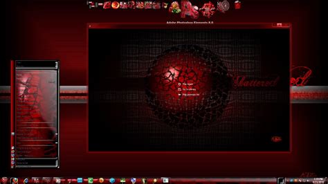 Shatter Red Windows 7 Aero Theme Free Download Digital World Guidestyle