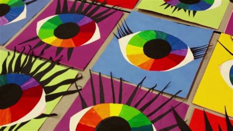 Middle School Color Wheel Color Wheel Art Projects Color Wheel Eye