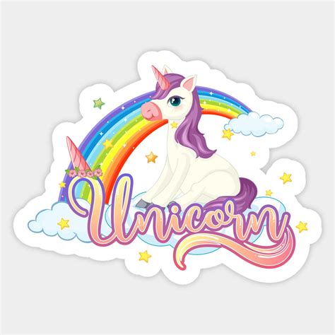 Best Unicorn And Rainbow Lovers T Sticker In 2021 Cute Unicorn