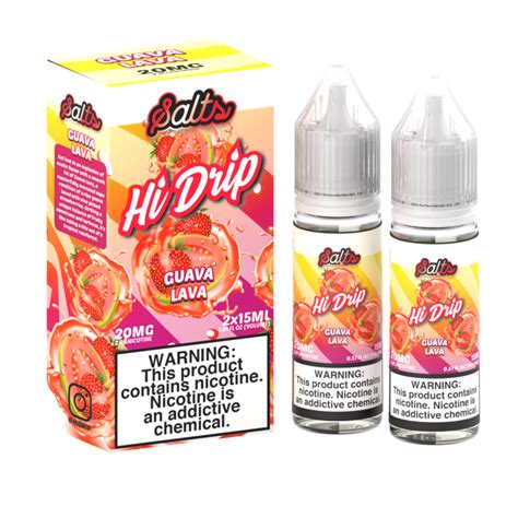 Hi Drip Salts Guava Lava EJuice 30mL Salt Nic Vape Juice