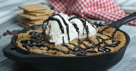 You Wont Be Able To Resist This Peanut Butter Oreo Smores Cookie Skillet