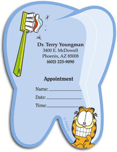 Choose the time intervals that clients can book. Die Cut Dental Appointment Cards Demand Attention ...