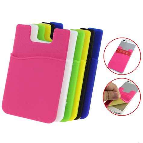 New Adhesive Sticker Back Cover Card Holder Case Pouch For Cell Phone