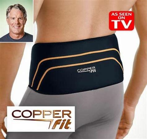 Copper Fit Back Pro Back Brace Compression Lower Lumbar Support Belt