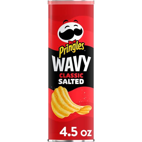 Pringles Wavy Potato Crisps Chips Lunch Snacks Snacks On The Go