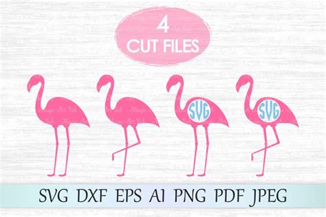 Pink Flamingo Svg File Flamingo Cut File Flamingo Clipart