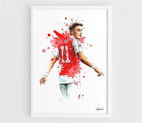 Mesut Ozil Arsenal Fc Coyg A3 Wall Art Print Poster Of The Etsy