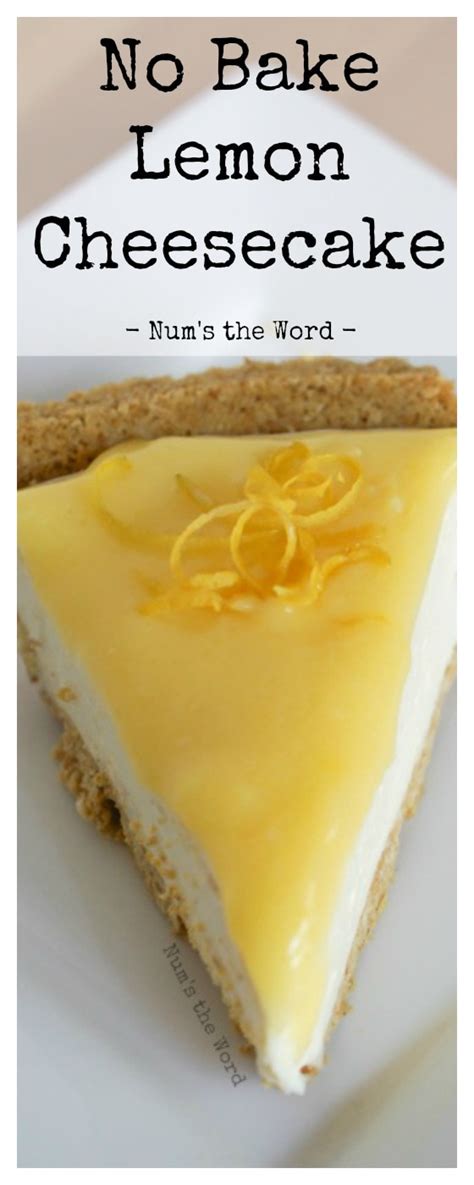 Some versions of the cake are drizzled with a mixture of nutella and milk or nutella and cream. No Bake Lemon Cheesecake - Num's the Word