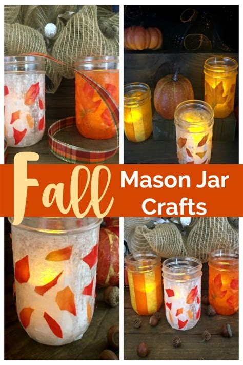 10 Mason Jar Crafts For Fall Zowienairne