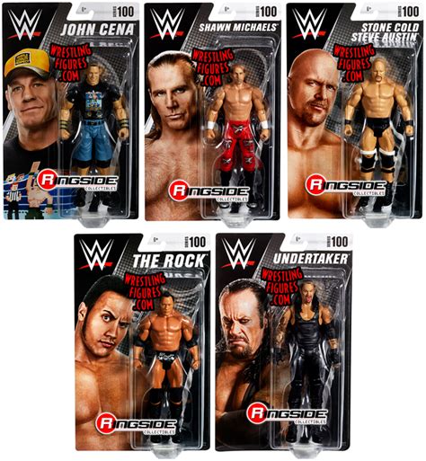 Wwe Series 100 Toy Wrestling Action Figures By Mattel This Set