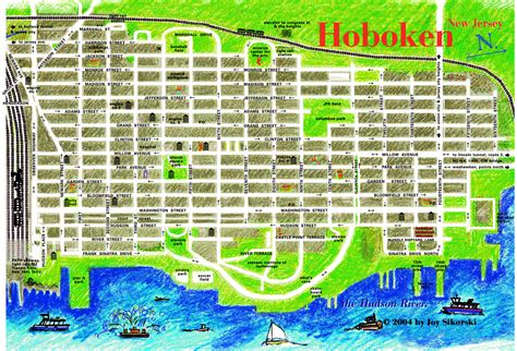 Hoboken Walking Tour Map Hoboken Nj Mappery