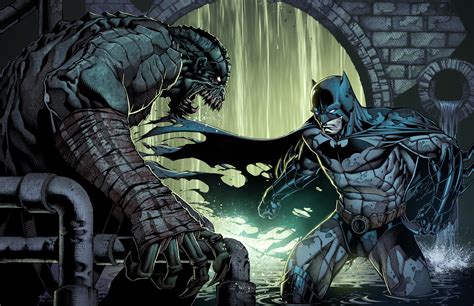 Killer Croc Vs Batman By Juan7fernandez On Deviantart