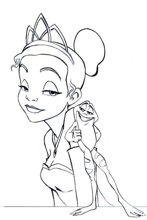 Princess And The Frog Coloring Page Coloring Home