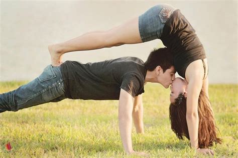Kiss Kisslovers Couples Yoga Poses Couples Yoga Cute Couple Pictures
