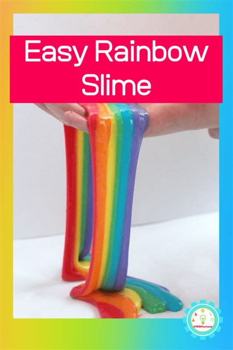 How To Make The Prettiest Easiest Rainbow Slime