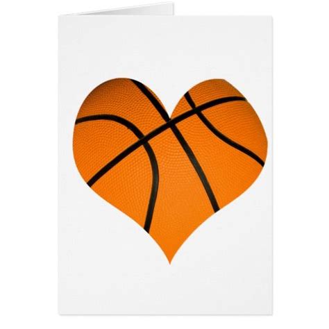 Heart Shaped Basketball Basketball heart shaped cards | Basketball heart, Shaped cards, Basketball