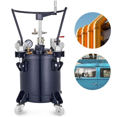 Vevor Pressure Pot 25 Gallon 10 Liters Spray Paint Pressure Pot Tank