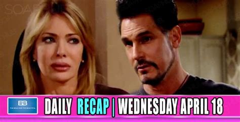The Bold And The Beautiful Recap Bb Taylor And Bill Faced Off One