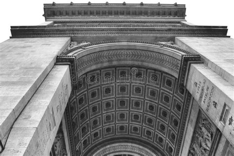 The Entrance Of Triumphal Arch With Monochrome Stock Image Image Of