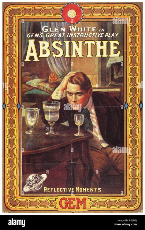 Absinthe Vintage Advertising Poster Stock Photo Alamy