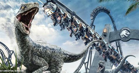 Giant Adventure Jurassic World Velocicoaster Opens At Universal