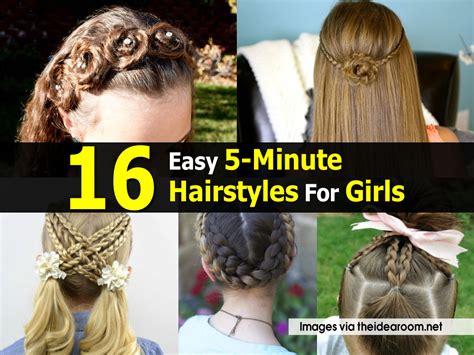 16 Easy 5 Minute Hairstyles For Girls