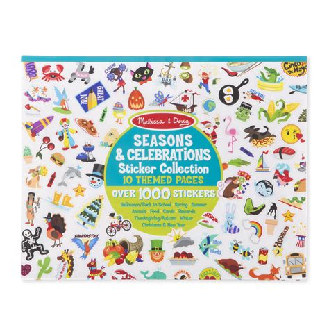 Melissa Doug Sticker Collection Book Stickers Seasons And