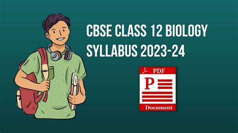 Revised Cbse Class 12 Biology Syllabus 2023 24 Pdf Download