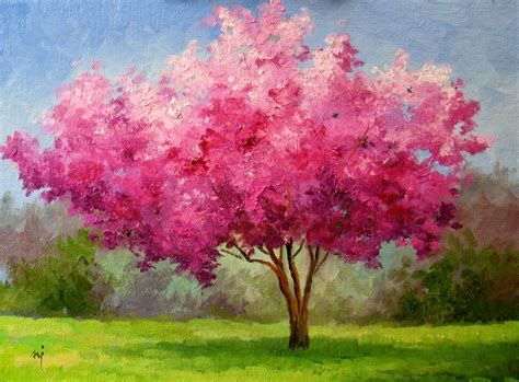 5414 51114 Cherry Blossom Painting Tree Painting Tree Drawing