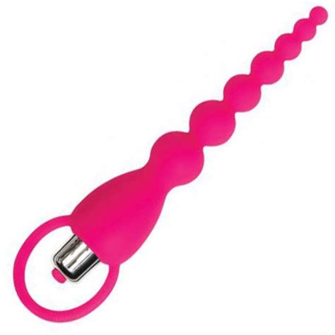 Adam And Eve Booty Bliss Silicone Vibrating Beads Pink Sex Toys At