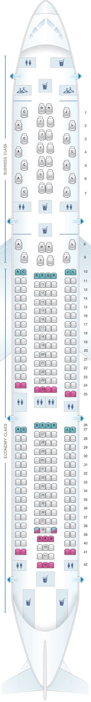 Iberia Airlines A330 300 Seat Map