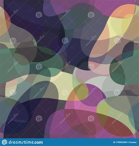 Seamless Abstract Background Shapes Illustration Bitmap Stock
