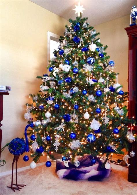 Royal Blue White And Silver Are An Amazing Combo For Any Christmas