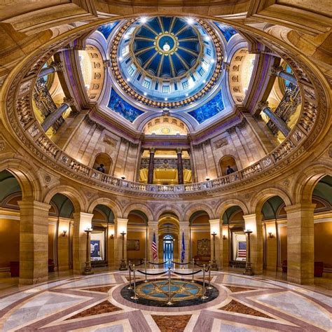 The Minnesota State Capital Rotunda In St Paul Mn By Dan Anderson