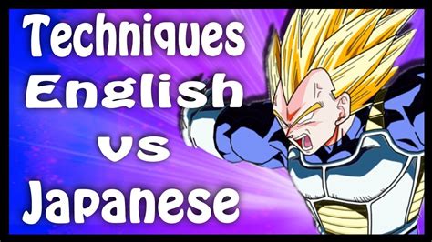 The farmer and the viper: Vegeta's Techniques English vs Japanese | Dragon Ball Code - YouTube
