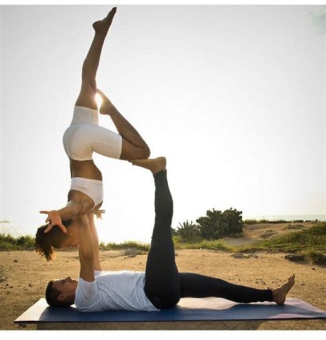 Balancing on one leg, you bend the knee of. 372 best Partner/couples yoga poses images on Pinterest ...